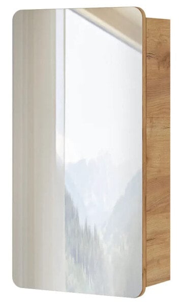 Kleiner Spiegelschrank 40cm Wotaneiche