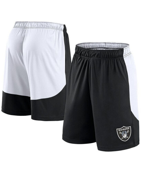 Men's Black/White Las Vegas Raiders Go Hard Shorts