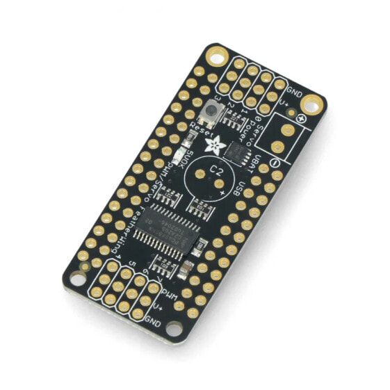 PWM motor and servo controller - I2C 8-channel - PCA9685 - overlay for Feather - Adafruit 2928