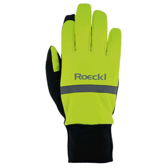 Перчатки удлинённые Roeckl Riveo Fluo Yellow