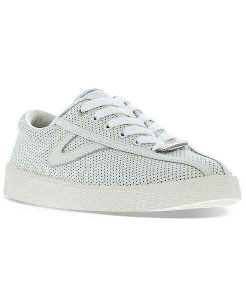 Women's Nylite Perforated Leather Casual Sneakers from Finish Line