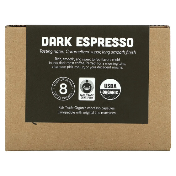 Dark Espresso, Espresso Capsules, 30 Count