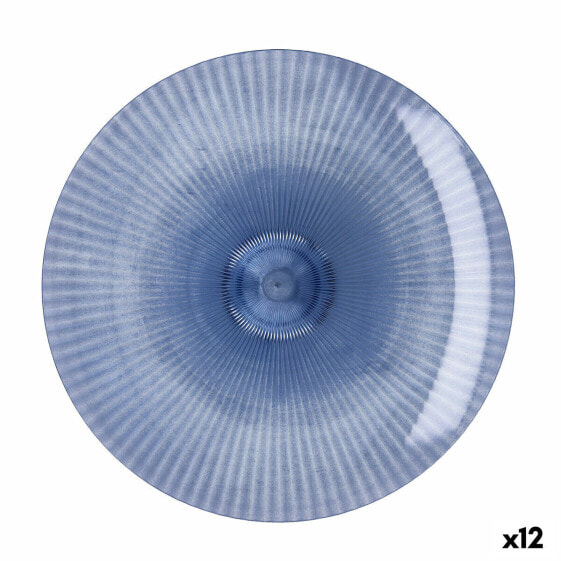 Плоская тарелка Quid Sunset Синий Пластик 26 cm (12 штук)