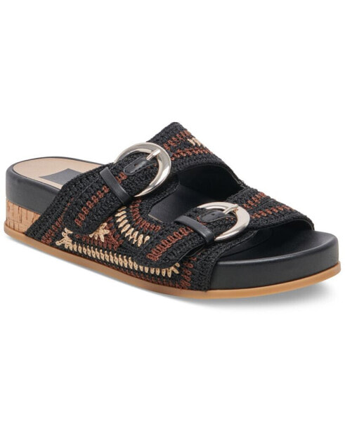 Women's Ralli Buckled Stitch Footbed Sandals