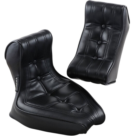 LEPERA Signature II 2 Piece Pleated Stitched Harley Davidson Rigid Frame motorcycle seat