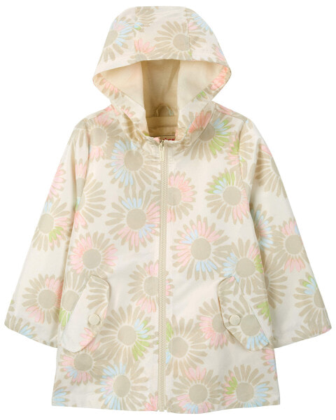 Toddler Floral Rain Jacket 3T