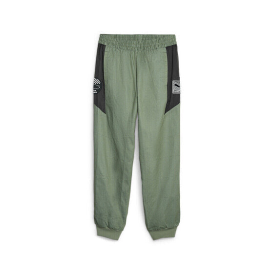 Puma Pl Garage Crew Pants Mens Green Casual Athletic Bottoms 62103507