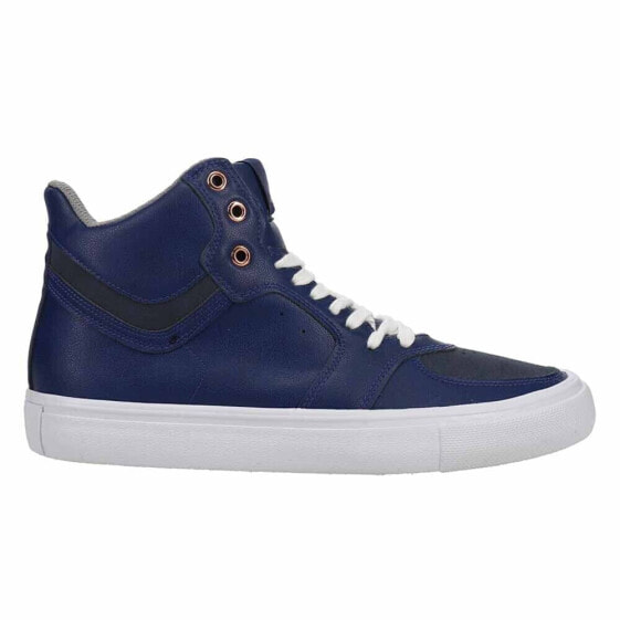 London Fog Blake Mid Lace Up Mens Blue Sneakers Casual Shoes CL30372M-D