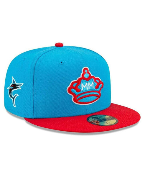 Men's Blue, Red Miami Marlins City Connect 59FIFTY Fitted Hat