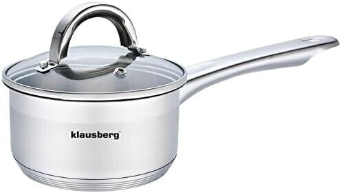 KB-7132 Cooking Pot with Lid and Handle 1.0 Litres 14 cm Stainless Steel