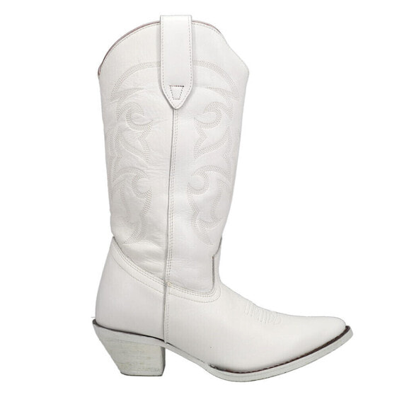 Roper Barclay Pointed Toe Cowboy Womens White Casual Boots 09-021-0924-3318