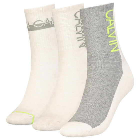 CALVIN KLEIN 701218754 Athleisure crew socks 3 pairs