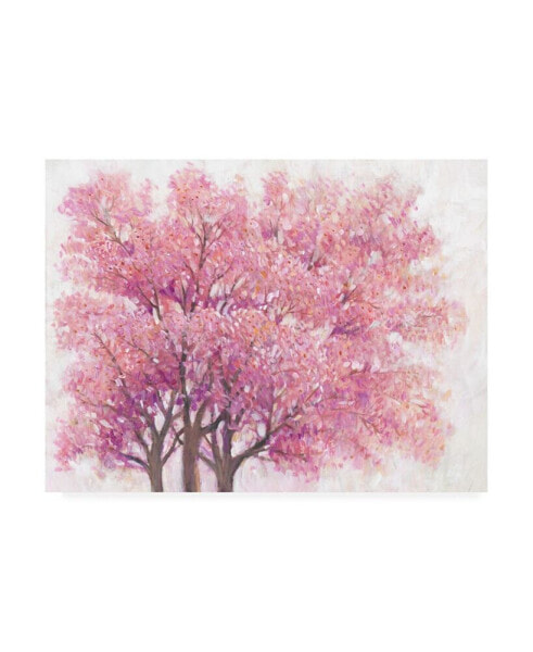 Tim OToole Pink Cherry Blossom Tree I Canvas Art - 19.5" x 26"