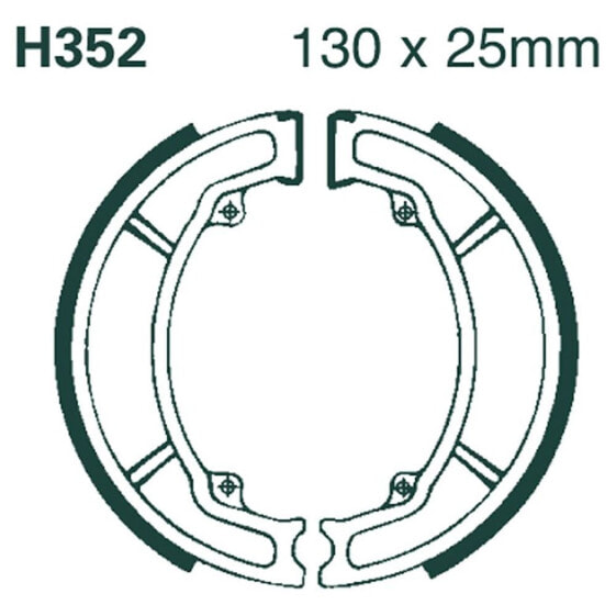 EBC Plain Series Organic H352 brake shoe