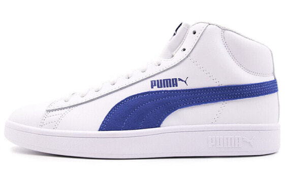 Кроссовки мужские PUMA Smash бело-синие 366924-01