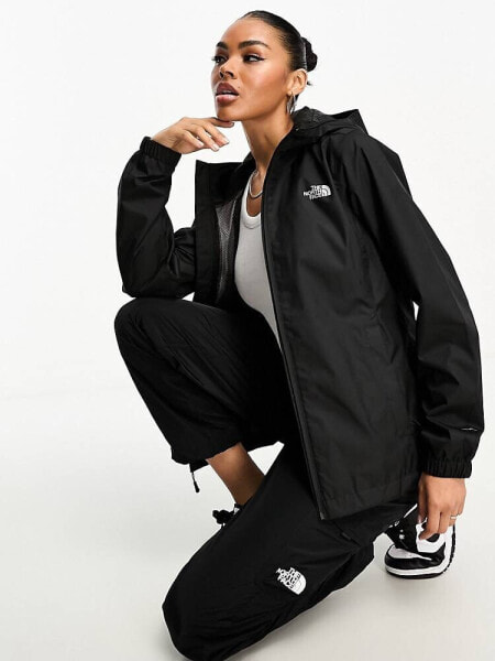 The North Face Quest waterproof hooded jacket in black