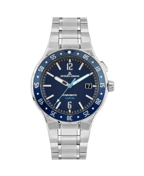 Men's Hybromatic Watch with Solid Stainless Steel Strap 1-2109