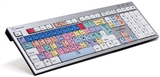 Logickeyboard LKB-PPROCC-AJPU-DE - Full-size (100%) - Wired - USB - QWERTY - Multicolour