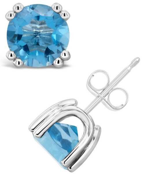 Серьги Macy's Swiss Blue Topaz Stud