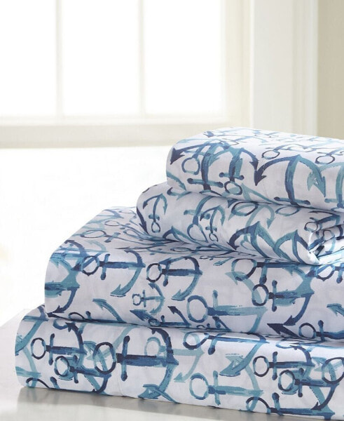 Anchors Queen Sheet Set