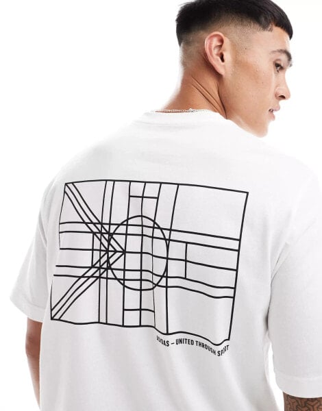 adidas Training t-shirt with Tiro nation graphic in white