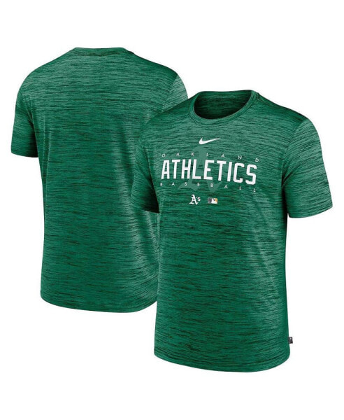 Nike Men's Green Oakland Athletics Authentic Collection Performance Velocity Practice T-Shirt