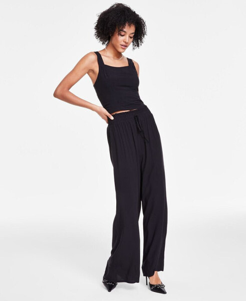 Women's Pull-On Wide-Leg Pants, Created for Macy's
