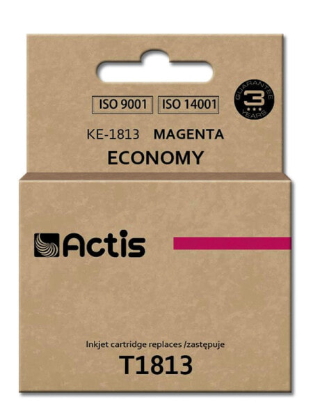Actis KE-1813 ink (replacement for Epson T1813; Standard; 15 ml; magenta) - Standard Yield - Dye-based ink - 15 ml - 1 pc(s) - Single pack
