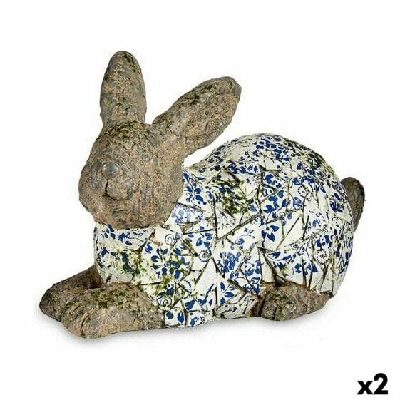 Декоративная фигурка для сада Кролик полистоун 20 x 29 x 40,5 cm (2 штук)