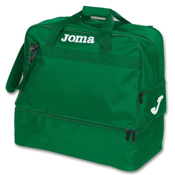 Мужская спортивная сумка зеленая текстильная большая дорожная с ручками через плечо Bag Joma III 400006.450 green