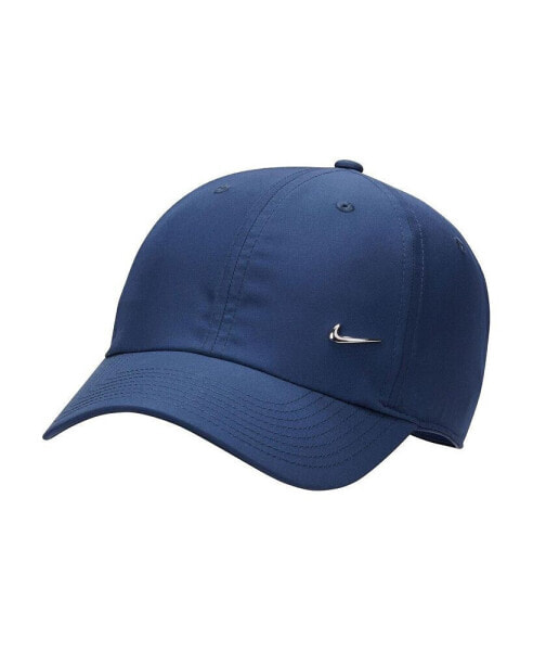 Men's and Women's Navy Metal Swoosh Club Performance Adjustable Hat