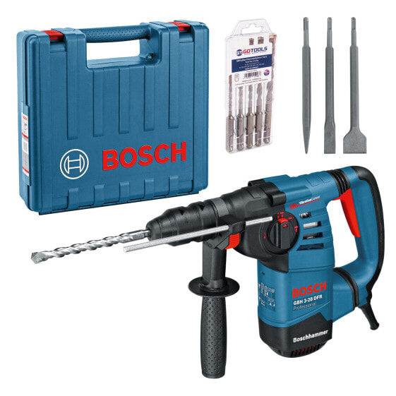 Bosch Bohrhammer GBH 3-28 DFR + Hammerbohrer-Set 5tlg. + Meisselset 3tlg.