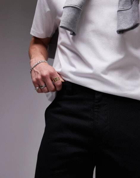 ARKET cord chino trousers in black