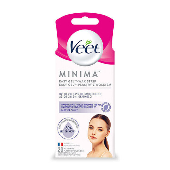 Депиляционные полоски для лица Veet Hypoallergenic Mini ma 20 шт.