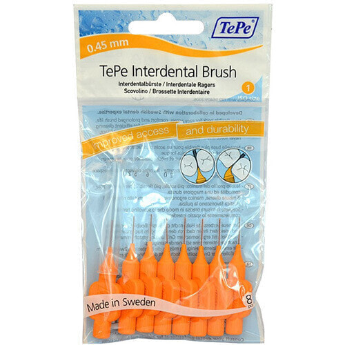 Interdental brushes Normal 0.45 mm orange 8 pieces