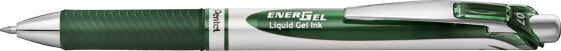 Pentel Energel BL77 - Retractable gel pen - Green - Green - Silver - Round - 0.7 mm - Water-based ink