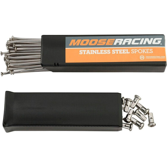 MOOSE HARD-PARTS Stainless Steel Spokes Kawasaki KX250 03-22