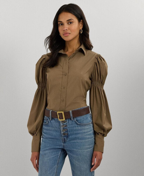 Women's Blouson-Sleeve Shirt