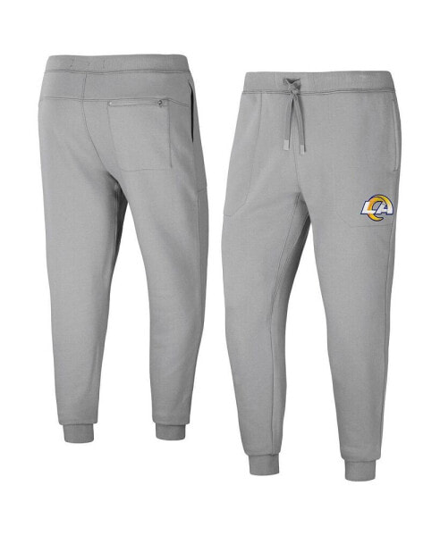 Men's NFL x Darius Rucker Collection by Gray Los Angeles Rams Fleece Jogger Pants