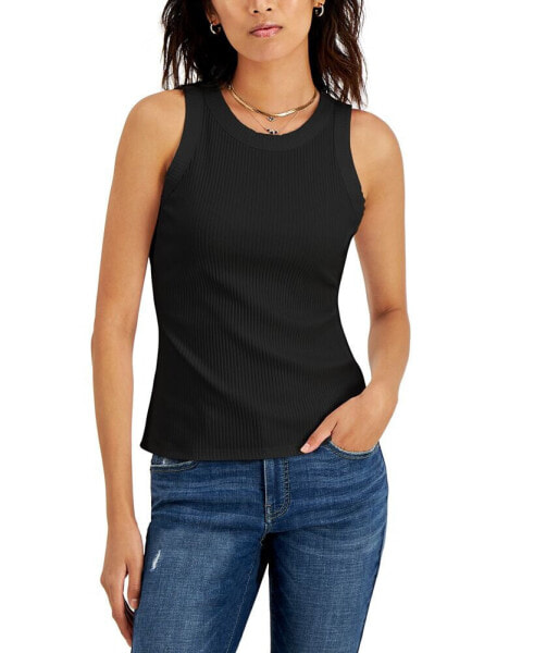 Women's Ribbed Crewneck Tank, Created for Macy's