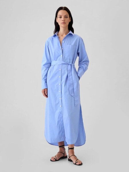 Organic Cotton Maxi Shirtdress