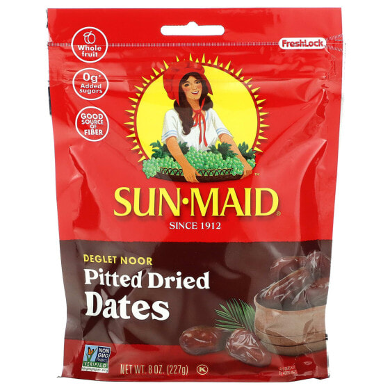 Deglet Noor Pitted Dried Dates, 8 oz (227 g)