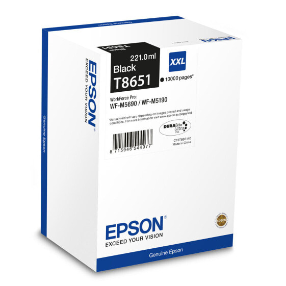 Картридж с оригинальными чернилами Epson C13T865140 Чёрный