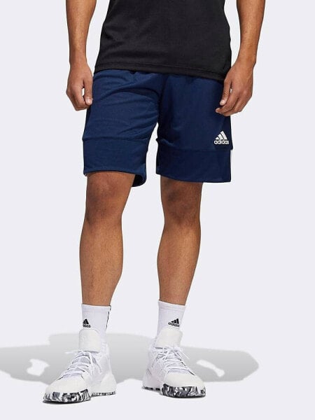 adidas Performance 3G speed reversible shorts in blue