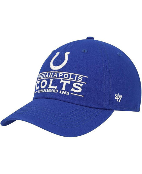 Men's Royal Indianapolis Colts Vernon Clean Up Adjustable Hat