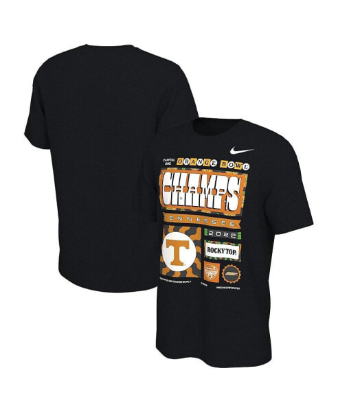 Men's Black Tennessee Volunteers 2022 Orange Bowl Champions Locker Room T-shirt