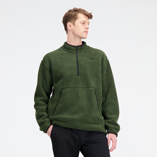 New Balance Men's R.W. Tech Sherpa Pullover Green Size L