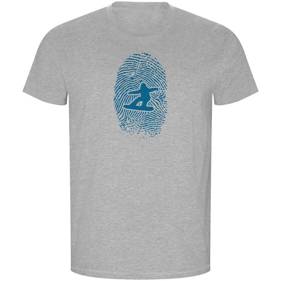 KRUSKIS Snowboarder Fingerprint ECO short sleeve T-shirt