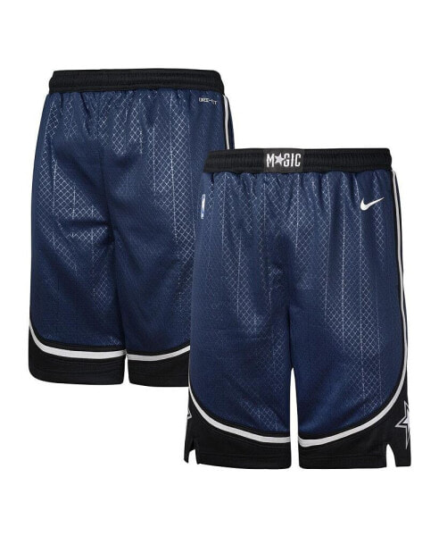 Big Boys Navy Orlando Magic 2023/24 City Edition Swingman Performance Shorts