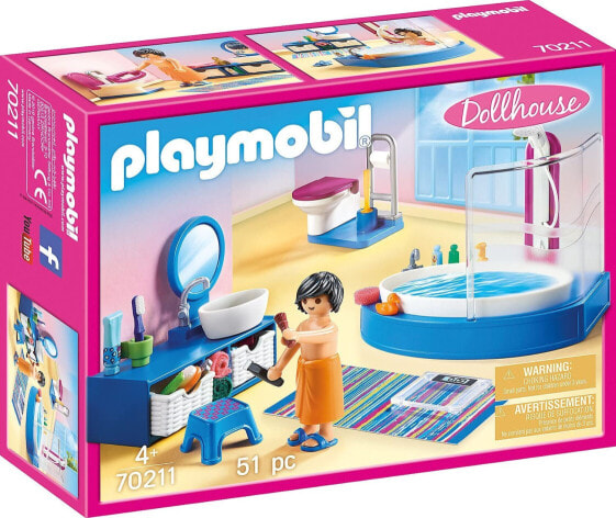playmobil 70211 Dollhouse Children’s Room, from 4 Years, Colourful, One Size